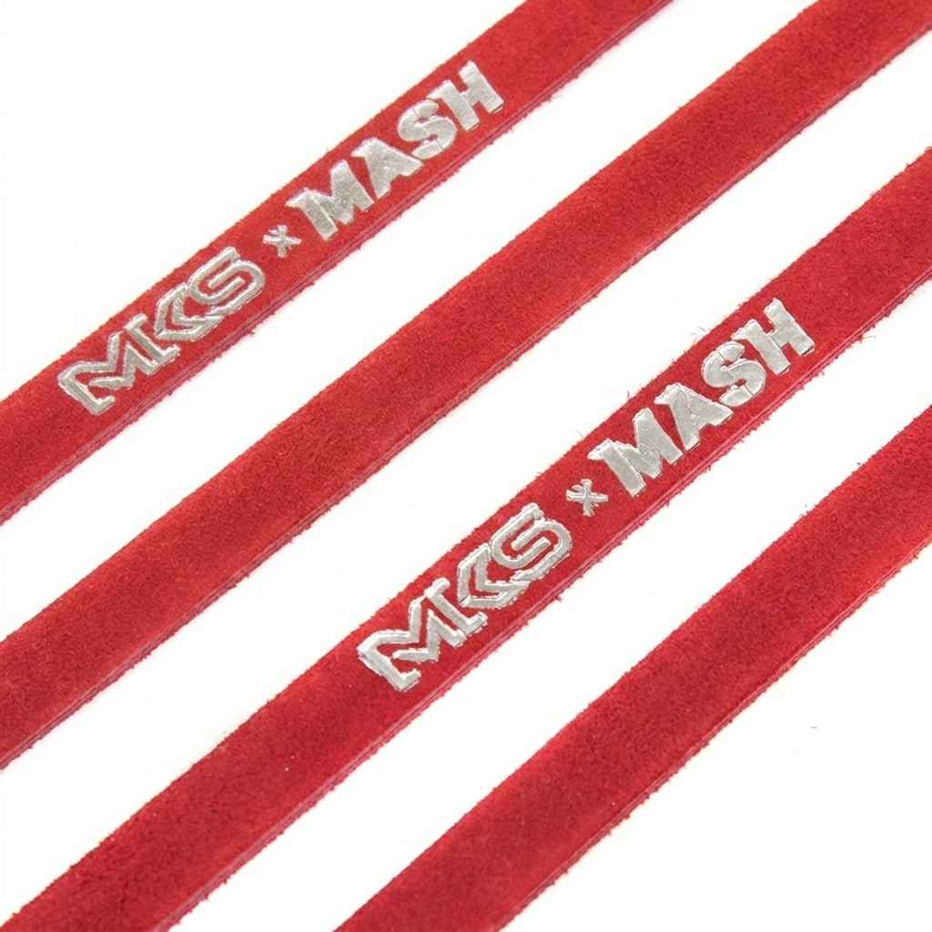 MASH* MKS × MASH leather double toe straps (red) - BLUE LUG GLOBAL