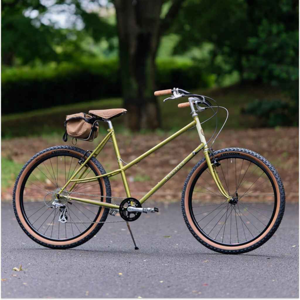 RIVENDELL* platypus frame set (lime olive) - BLUE LUG GLOBAL