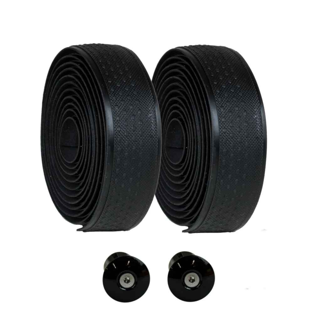 VELO ORANGE* rubbery handlebar tape (black) - BLUE LUG