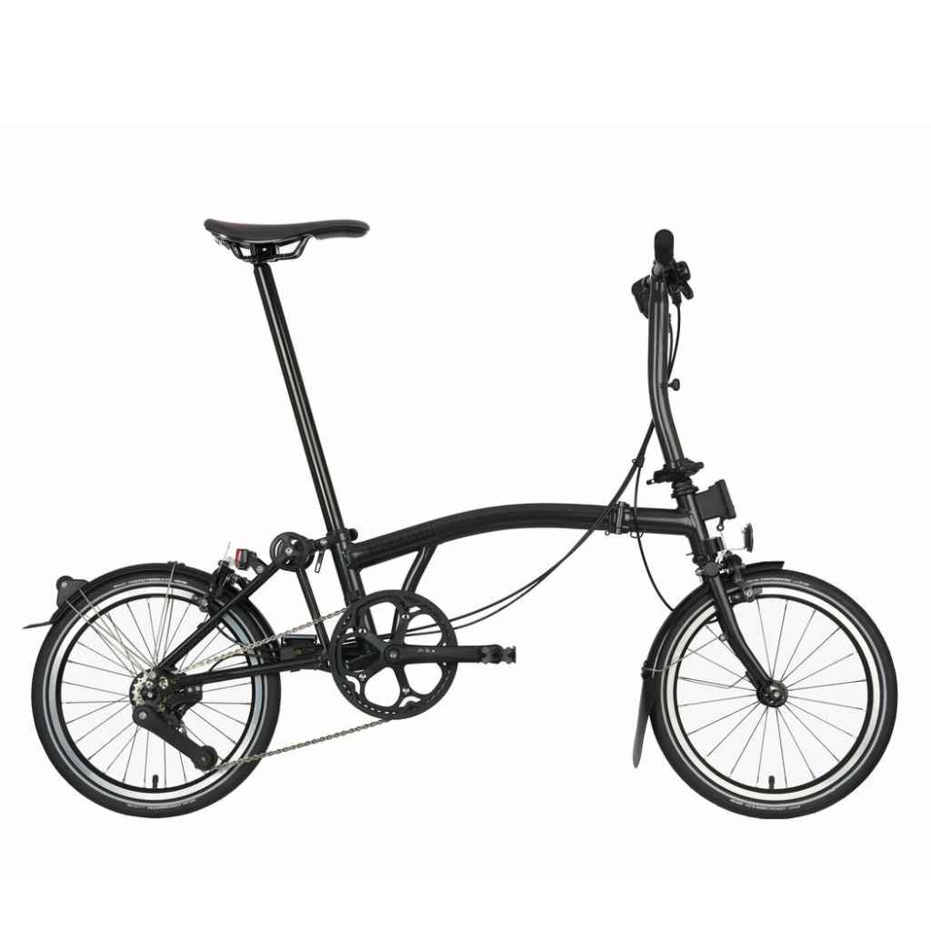 BROMPTON ディープリムホイールTPUチューブ付 フルブラック BROMPTON* P-line urban 完成車 (midnight black metallic) - BLUE LUG