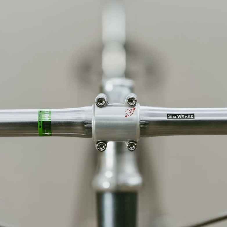 SIM WORKS* big little nick CrMo bar (silver/25.4) - BLUE LUG