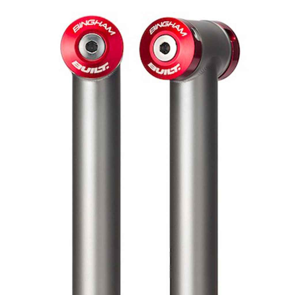 BINGHAM BUILT* titanium straight seatpost (red) - BLUE LUG