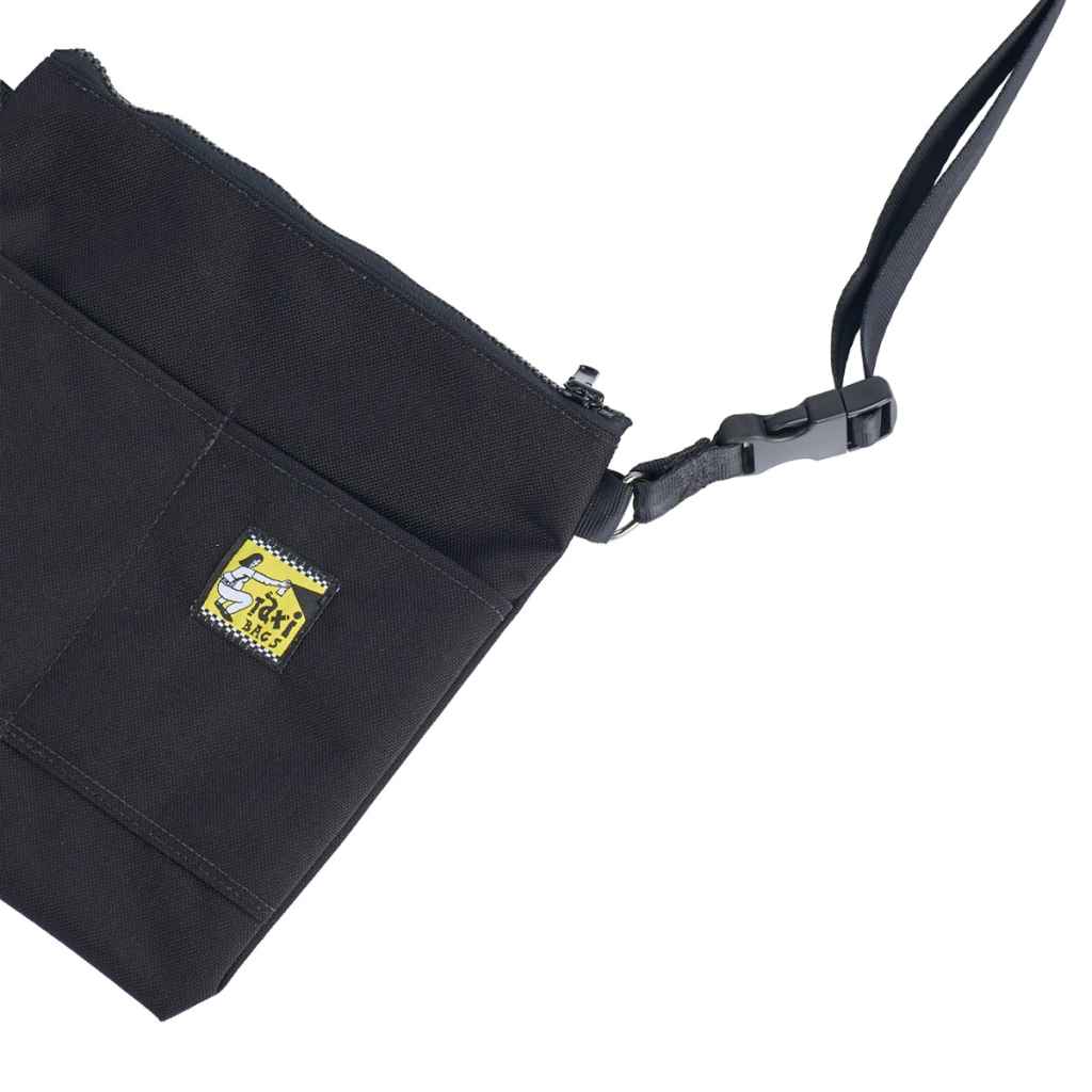 TAXI BAGS* pouch with strap (L/black) - BLUE LUG GLOBAL ONLINE STORE