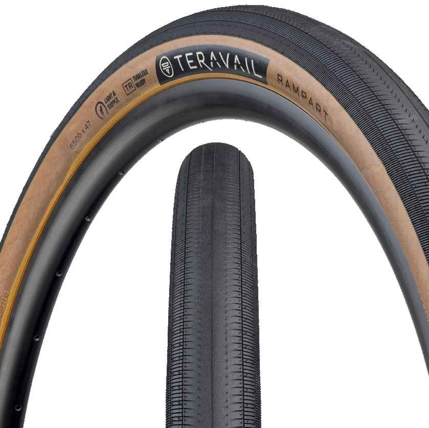 TERAVAIL Rampart 650B x 47【ペア2本】 TERAVAIL* rampart tire (black/tan) - BLUE LUG GLOBAL ONLINE