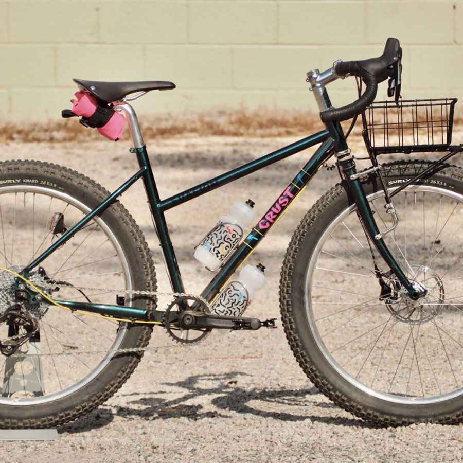 CRUST BIKES* evasion step through frame (galaxy black） - BLUE LUG