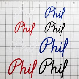 *PHILWOOD* logo decal 3p set