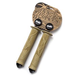 ODI Hucker Grips Impugnature Manubrio Viola Iridescente, Senza Flange Per BMX O Mountain Bike