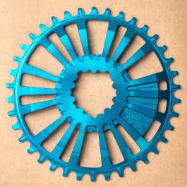 *AARN* direct mount 1x chainring (BL Limited Teal) - BLUE LUG