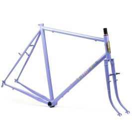 *CRUST BIKES* canti brake lightning bolt frame (lilac) - BLUE LUG 