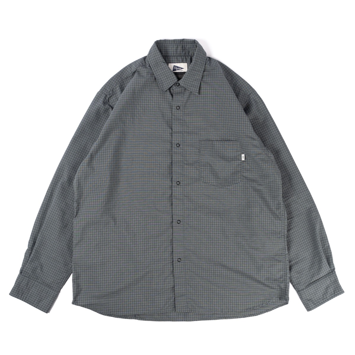 *PILGRIM* Max wind shirt (check grey)